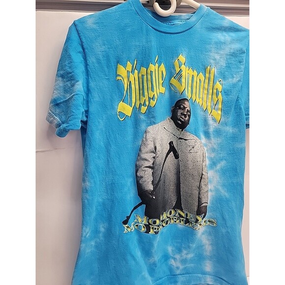 Notorious BIG T Shirt Mens Small Blue Tie Dye Mo Money Mo Problems Hot Topic New - Picture 3 of 8